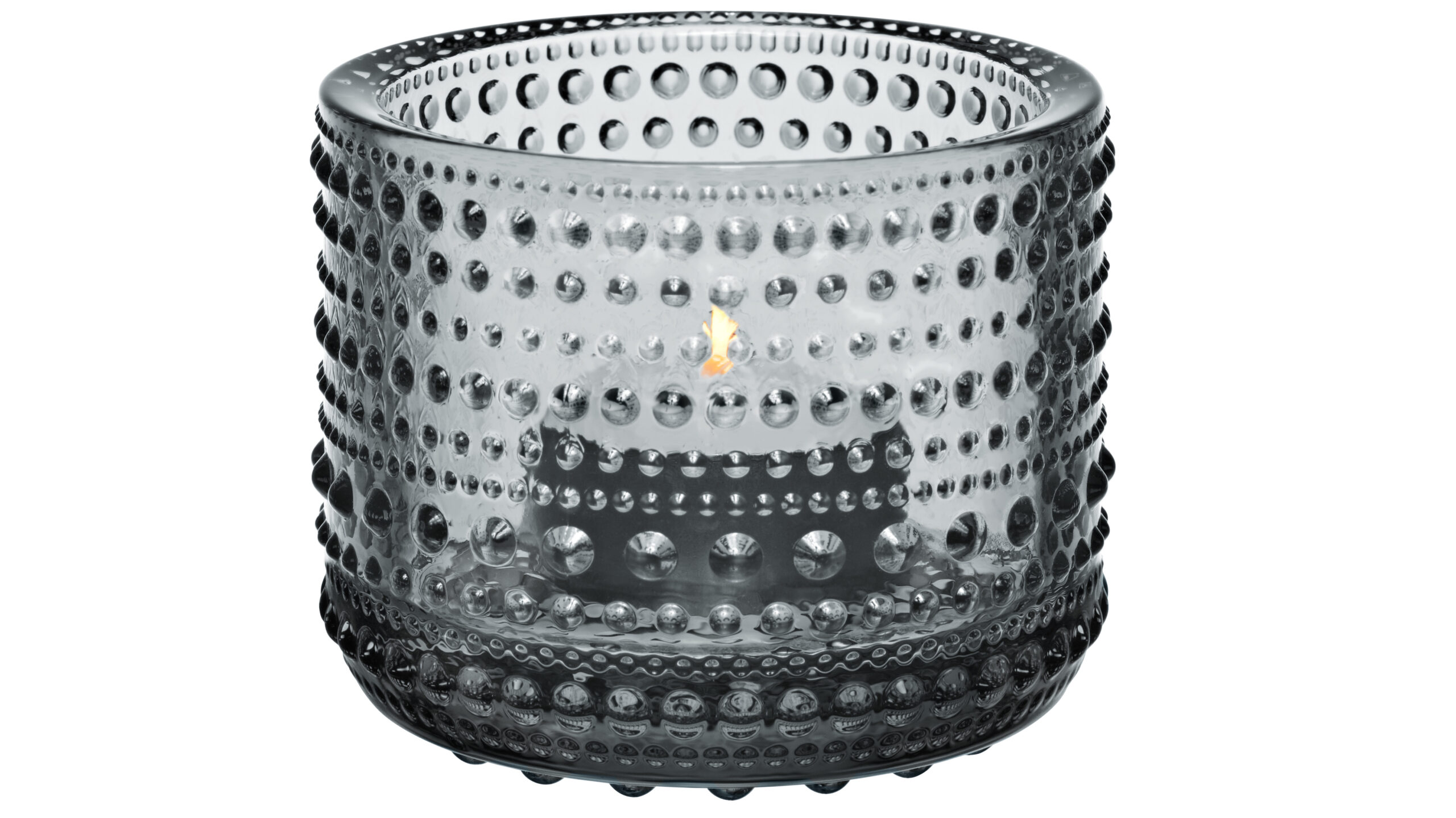 Iittala Kastehelmi kertastjaki 6,4cm grár Iittala Kastehelmi kertastjaki 6,4cm grár - Image 1
