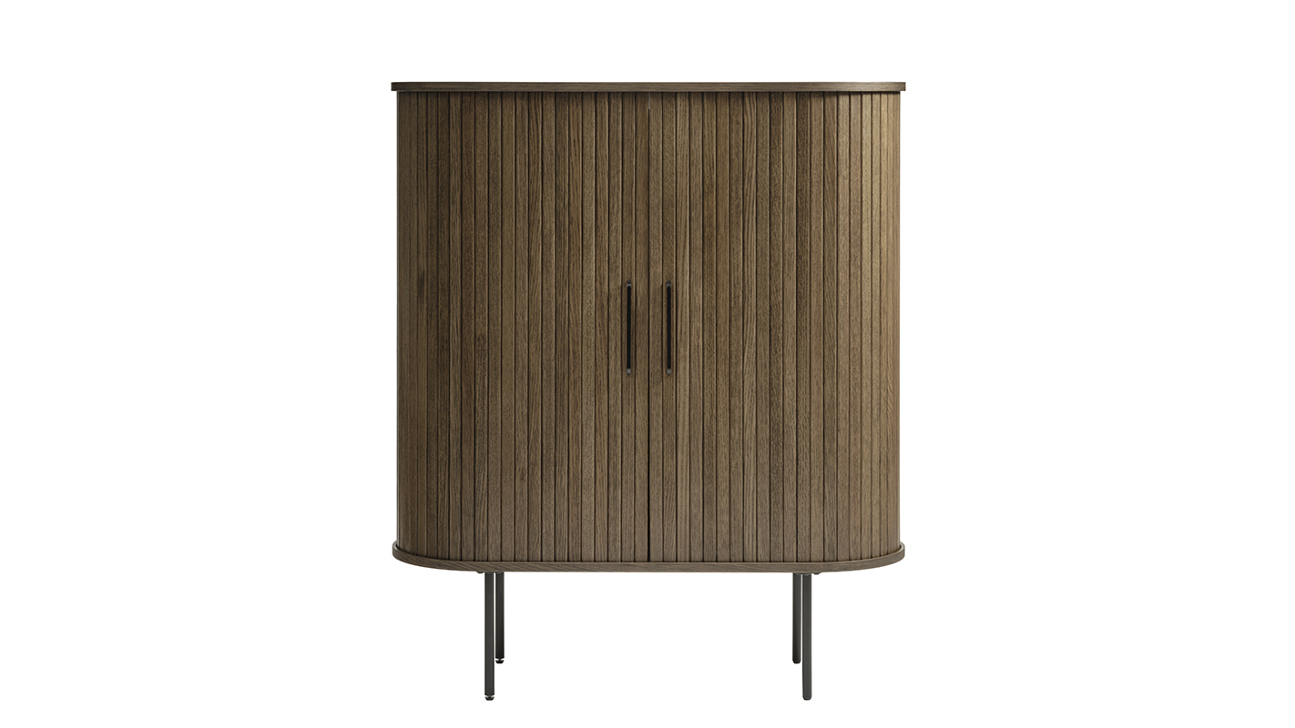 Nola skenkur reykt eik 118cm 46242930 Nola skápur reykt eik - Image 1