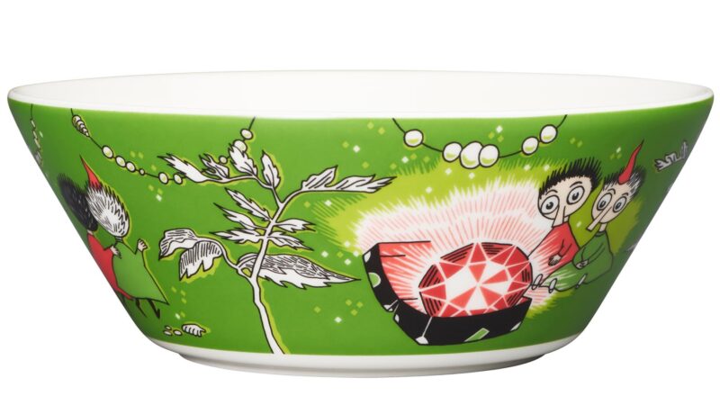 Moomin djúp skál 15cm Thingumy&Bob Green - Image 1
