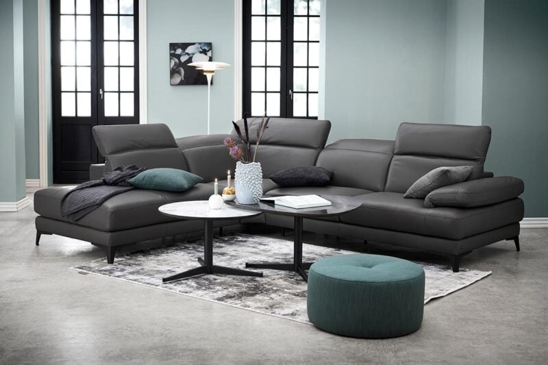 Natuzzi Editions hornsófi C054 vinstri 1576 svartur - Image 2