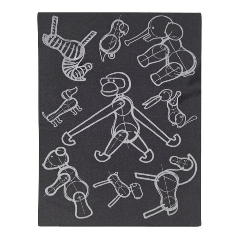 Kay Bojesen teppi 130x170 grátt - Image 1