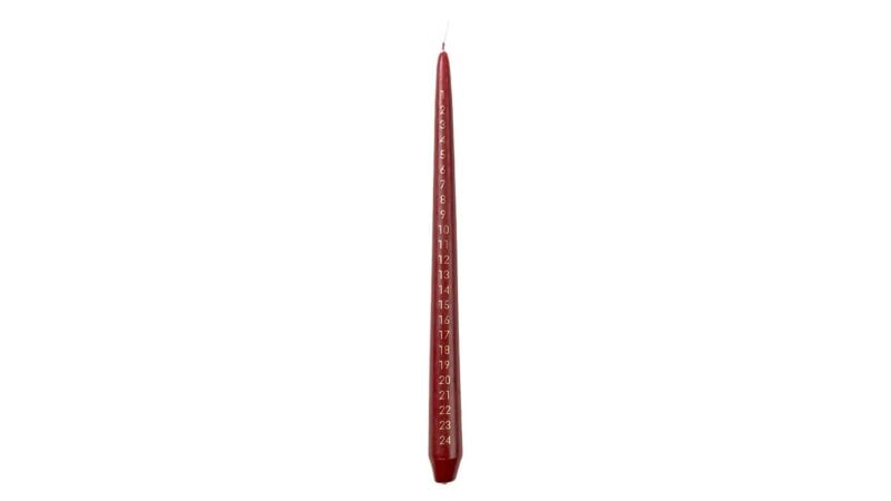 Broste Taper dagatalakerti brúnrautt/gyllt Ø2,7cm - Image 1