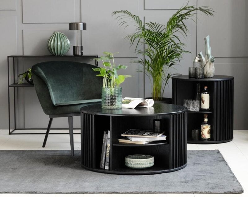 Siena hornborð Ø60cm svört eik - Image 5