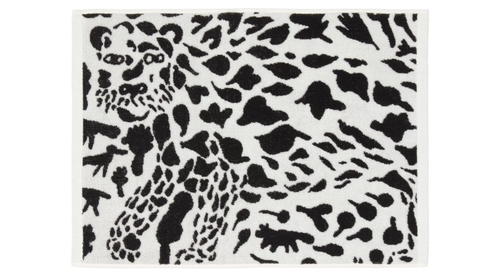 Iittala Cheetah handklæði 70x140 cm svart