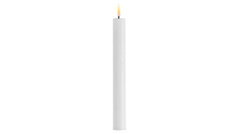 Deluxe Homeart rafmagnskerti s/2 hvít H 24cm - Image 1