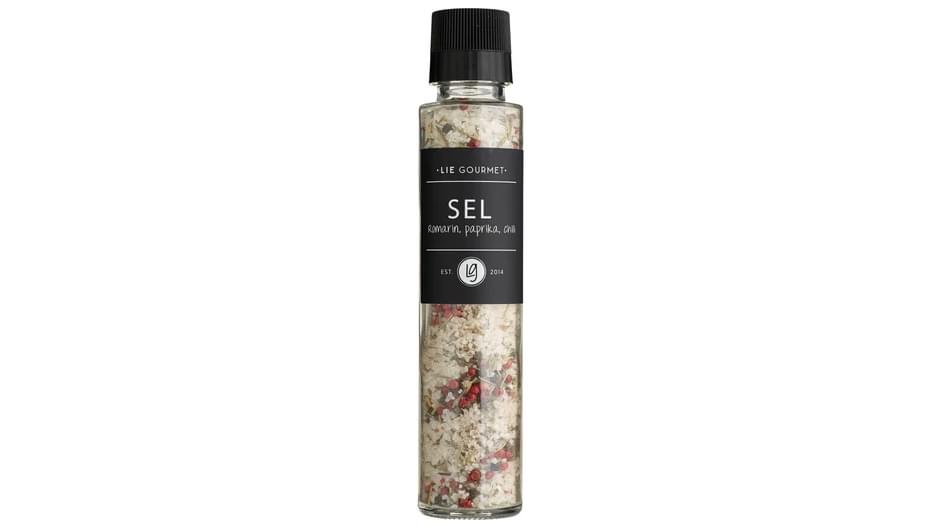 Lie Gourmet salt með rósmarín, papriku og chili 230g