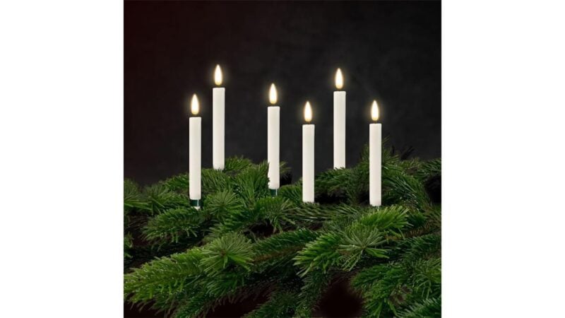 Deluxe Homeart rafmagnskerti á jólatré s/6 hvítt - Image 1