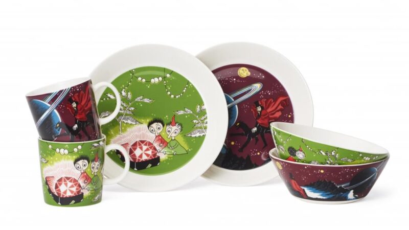 Moomin djúp skál 15cm Thingumy&Bob Green - Image 3