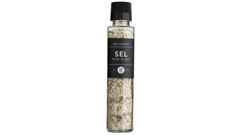 Lie Gourmet salt með basil, hvítlauk og steinselju 250g