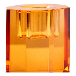 C'est Bon kristalskertastjaki amber 6x5x5 cm