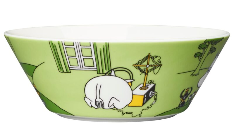 Moomin djúp skál 15cm Moomintroll Grassgre - Image 4