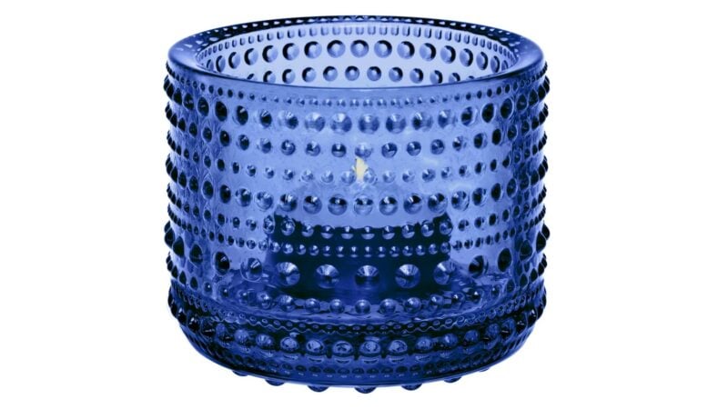 Iittala Kastehelmi kertastjaki 6,4cm Ultramarine blue - Image 1