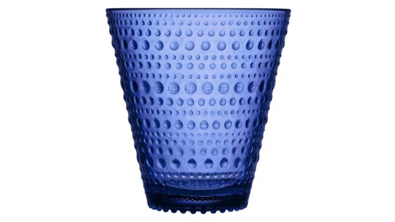 Iittala Kastehelmi glas 30cl 2stk Ultramarine blue