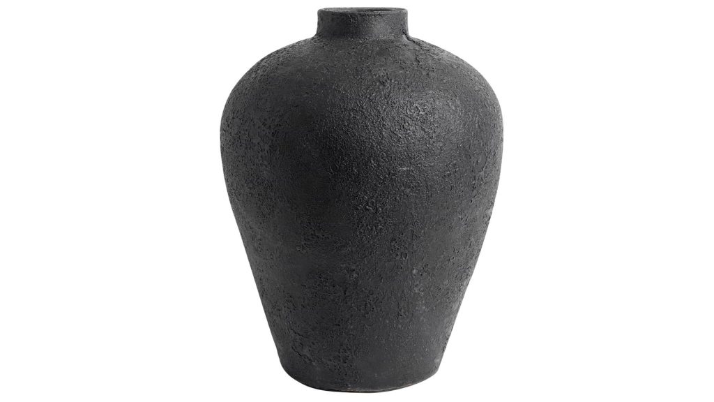 Muubs Luna vasi svart terracotta H 40cm