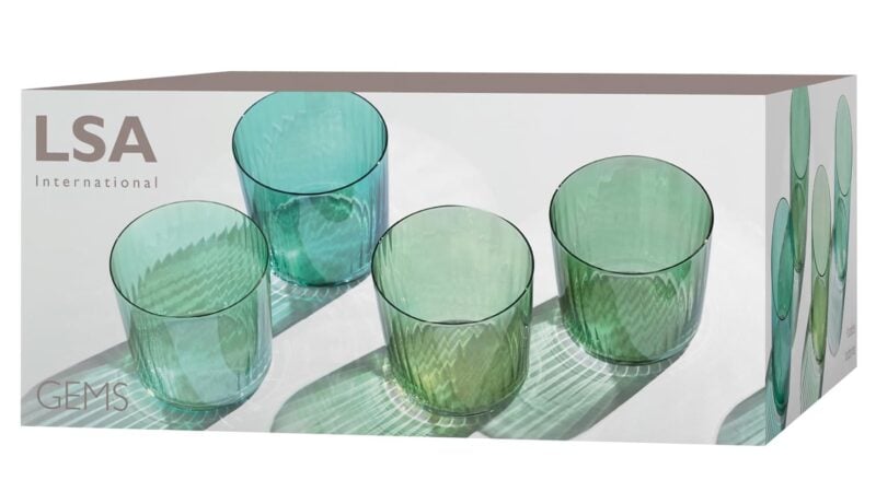 LSA Gems glas jade 310ml 4stk