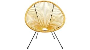 Kare Acapulco útistóll gulur