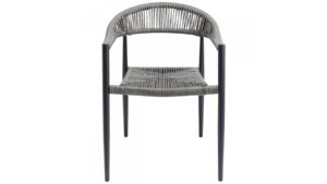 Kare Palma útistóll m/örmum grár