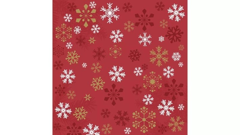 Andersson servíettur Traditional snow red - Image 1