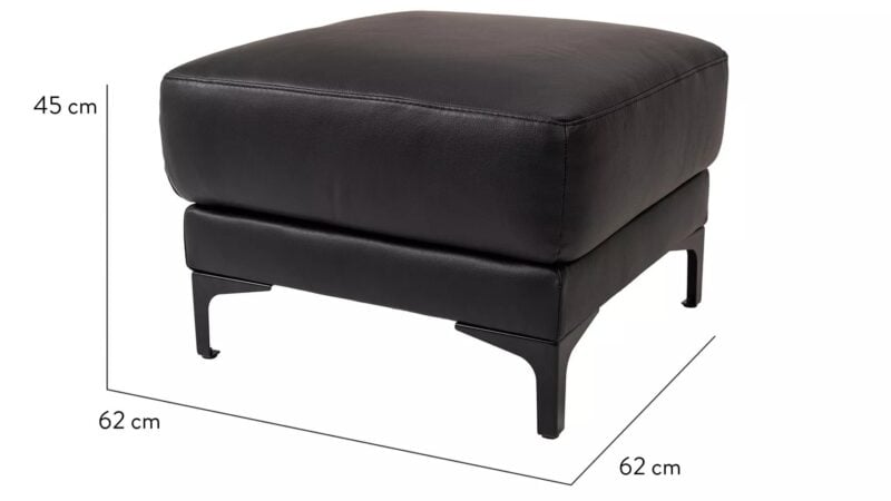 Natuzzi Editions C105 skammel CR1576 svart - Image 2