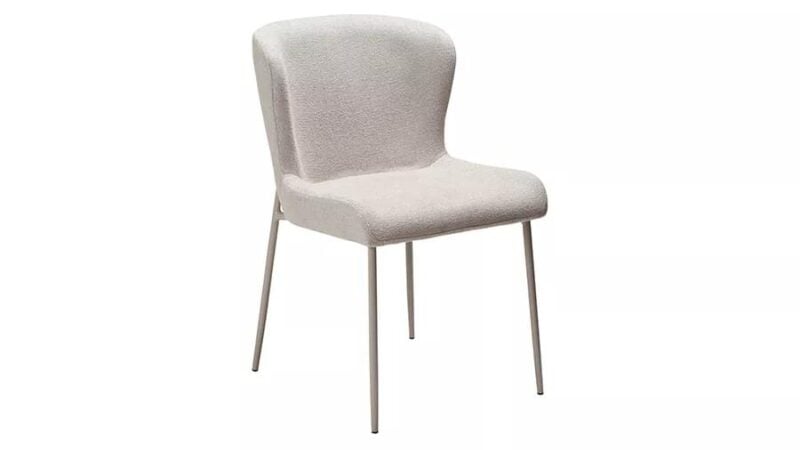 Glam borðstofustóll Bouclé Cashmere - Image 1