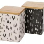 Boltze Aarhus box m/loki tré H:20cm, 2 gerðir