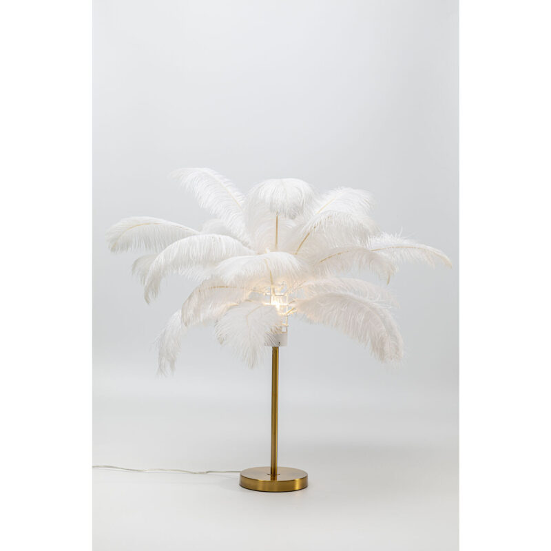 Kare Feather Palm borðlampi hvítur - Image 5
