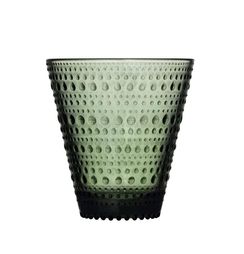 Iittala Kastehelmi glas 30cl 2stk pine green - Image 1
