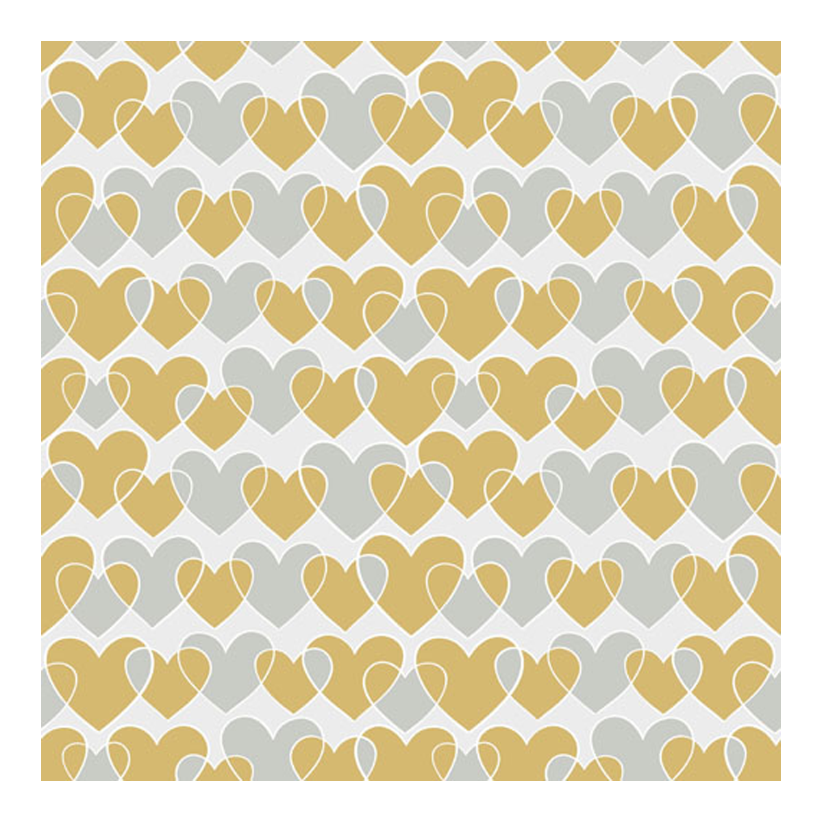 201872 Servíettur Endless Hearts 33x33cm - Image 1