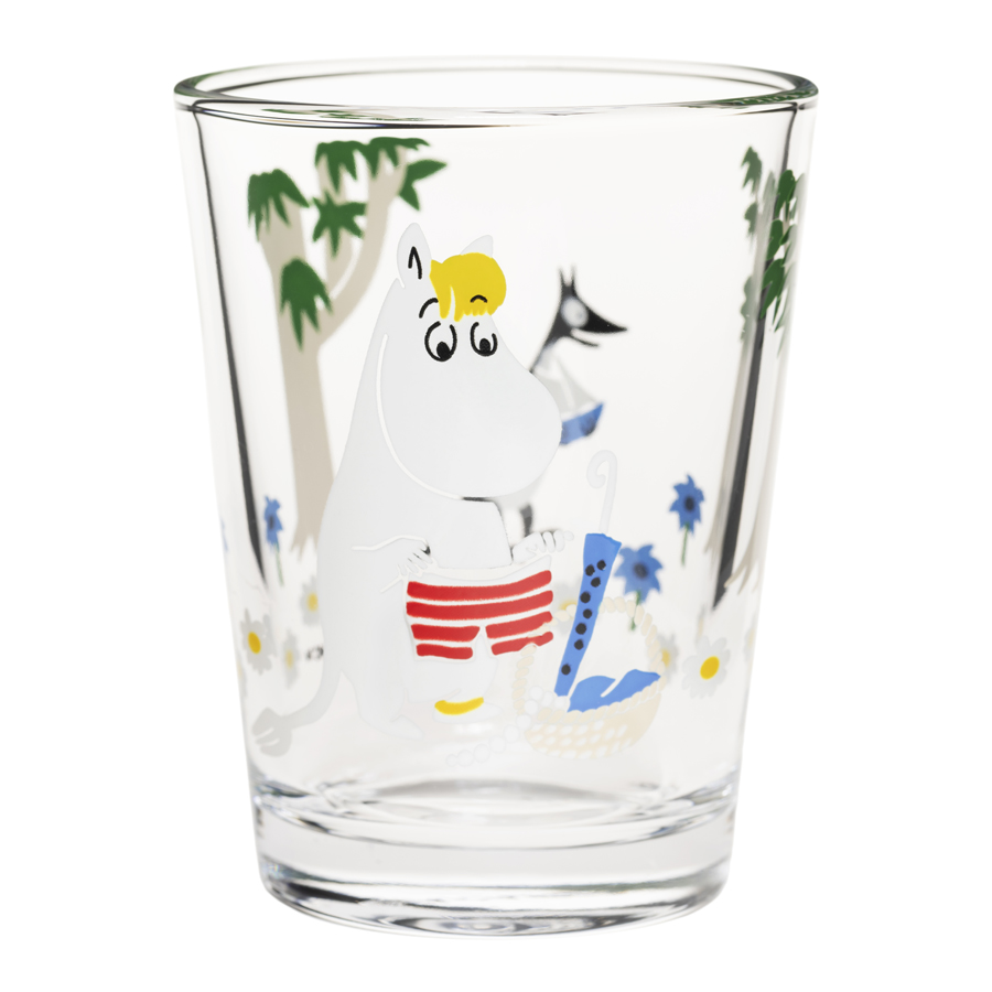 Iittala Moomin glas 22cl Going on vacation MOO1071869 Iittala Moomin glas 22cl Going on vacation - Image 1