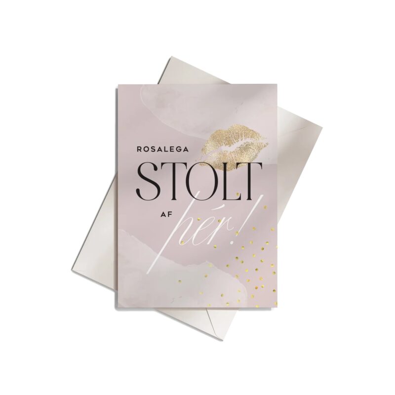 Vast kort Stolt af þér - Image 1
