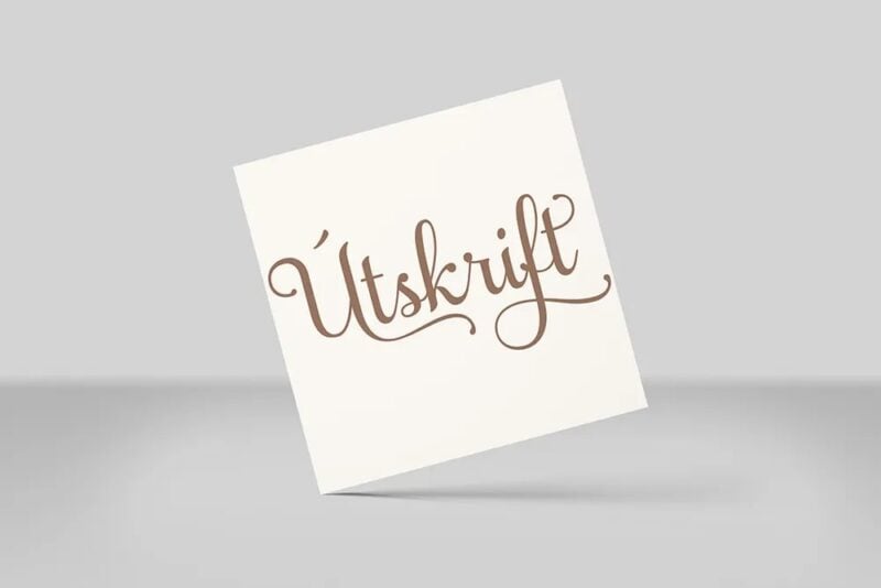 Reykjavík Letterpress kort Útskrift - Image 2