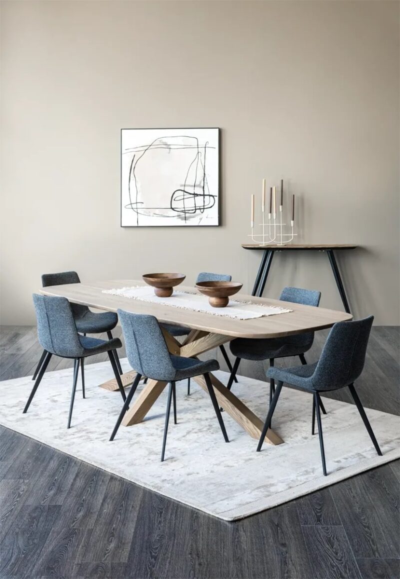 Alcor borðstofuborð 105x220cm grábrúnn olíuborinn askur - Image 15