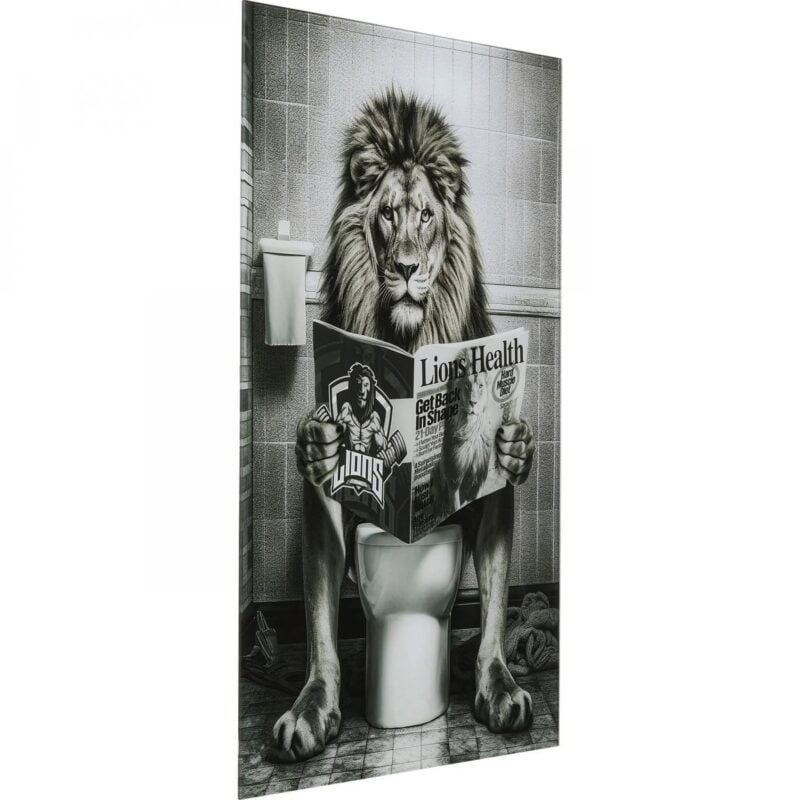 Kare Bath Lion glermynd 60x80cm - Image 2