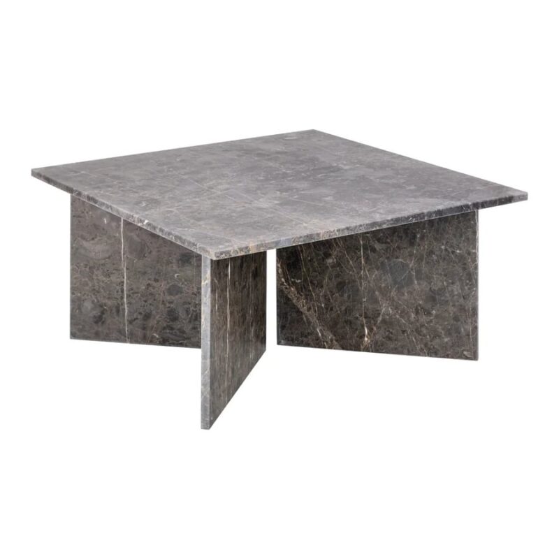 Vega sófaborð 90x90 brúnn marmari - Image 1