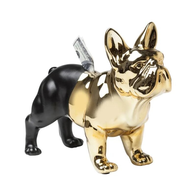 Kare Bulldog svartur/gylltur sparibaukur - Image 1