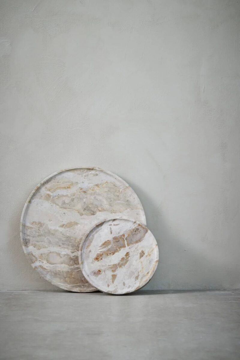 Lene Bjerre Ellia bakki Ø40cm linen marmari - Image 2