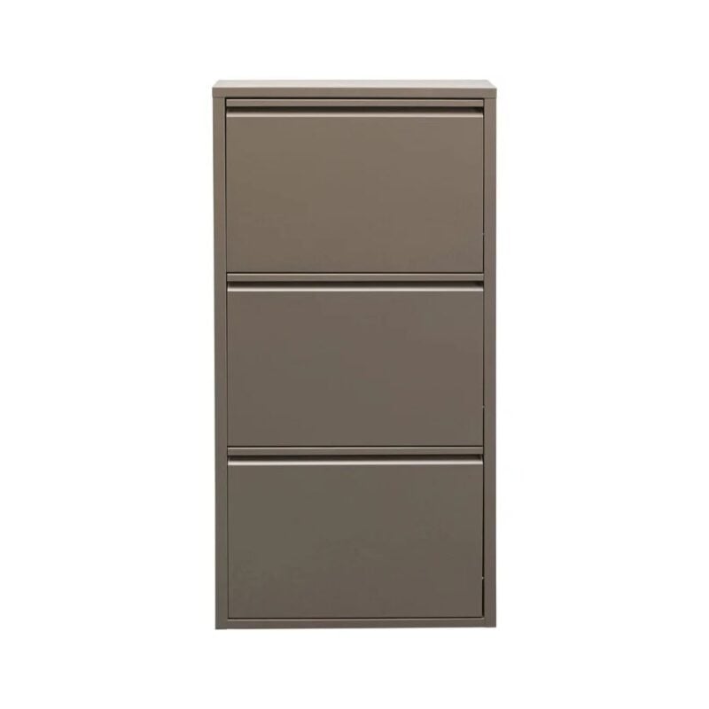 Kare Caruso skóskápur m/3 hillum taupe - Image 1