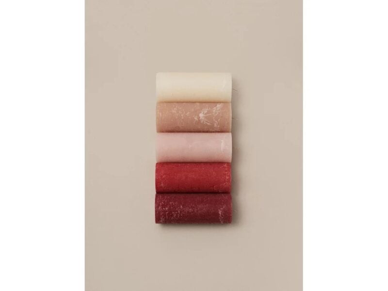 Broste Rustic kerti 5xH10 Burgundy - Image 2