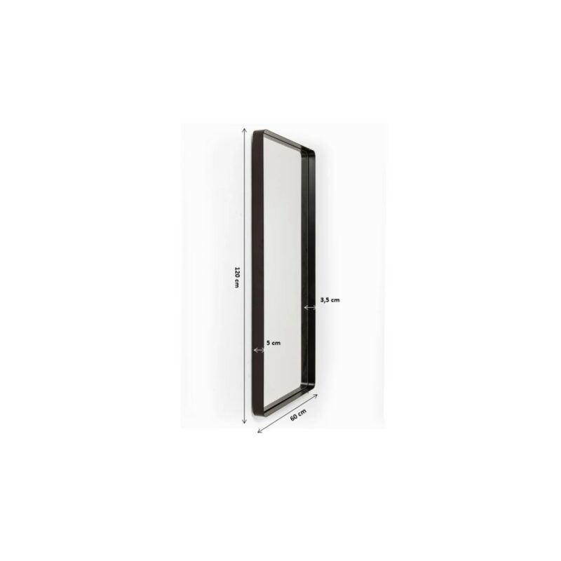Kare Ombra spegill svartur 120x60cm - Image 5