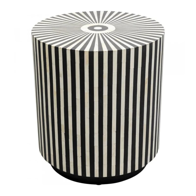 Kare Electra hliðarborð Ø40cm sv/hv - Image 1