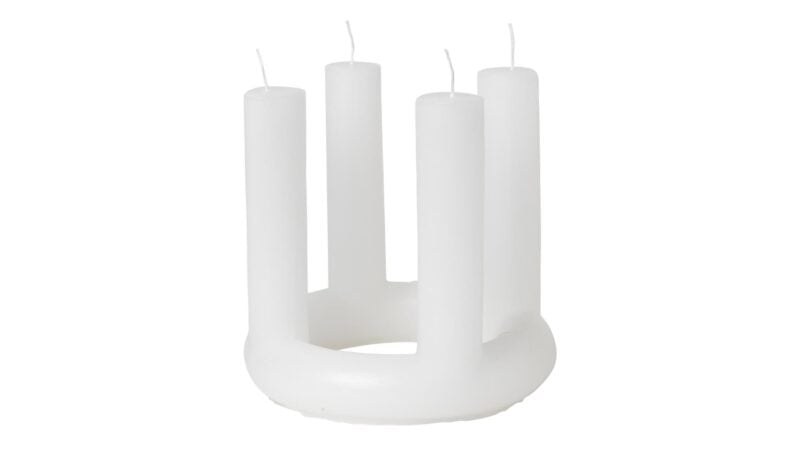 Broste Lucia aðventukerti hvítt - Image 1