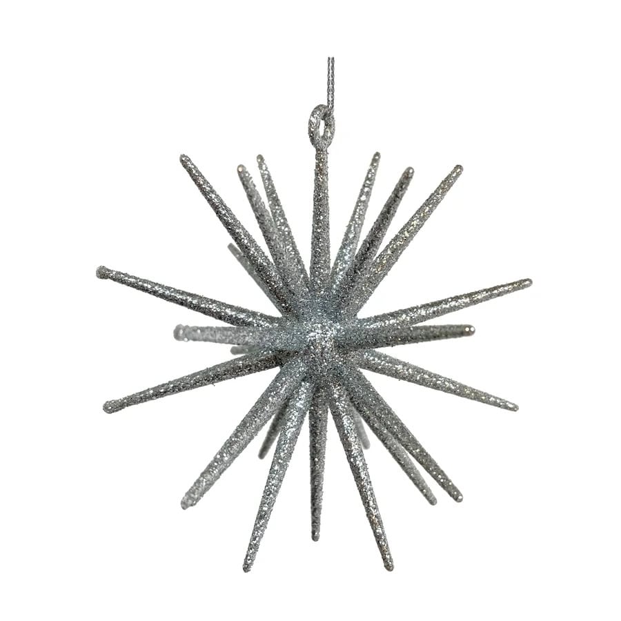 be730519-da0f-43ab-bdcf-d245be91ab97.jpg Shishi jólaskraut 3D stjarna silfur 10cm - Image 1