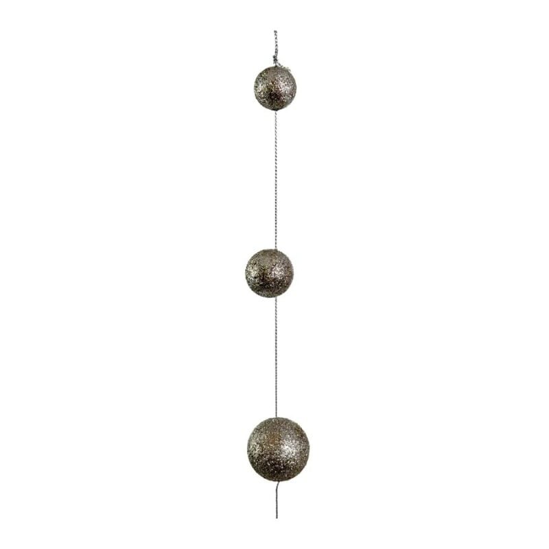 Shishi skrautlengja m/silfur kúlum 180cm - Image 1