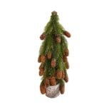 Shishi jólatré m/könglun 40cm