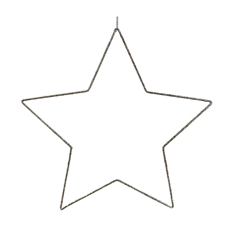Shishi stjarna silfur m/glimmer 30cm - Image 1