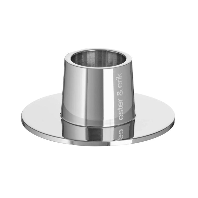 EE kertastjaki Ø6cm silfur glans 2stk - Image 1