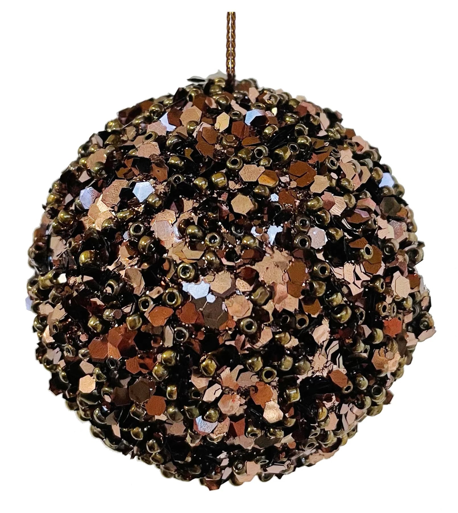 35eac5f1-2d17-4d13-9046-1ff5769ce548.jpg Shishi jólakúla m/glimmer kopar 6cm - Image 1