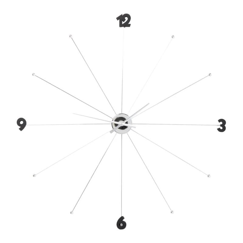 Kare Clock Like Umbrella veggklukka króm - Image 1