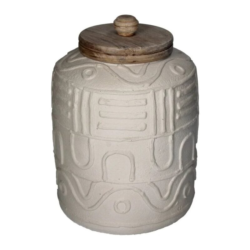 Kersten Terracotta krukka m/loki beige - Image 1