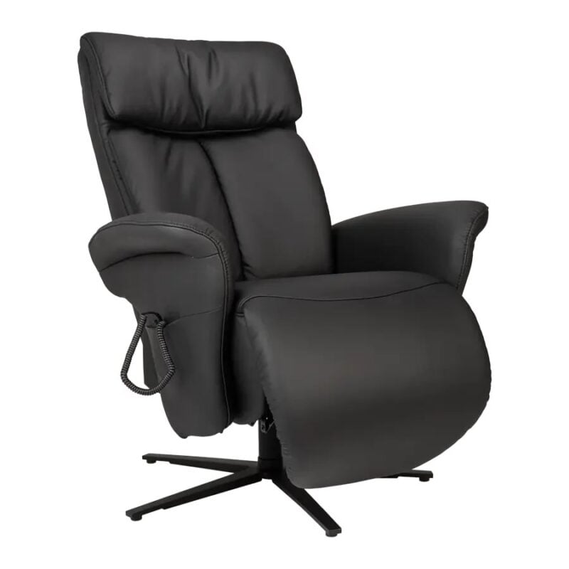 Easy Swing stóll 7627 L rafm 3m leður svartur - Image 3